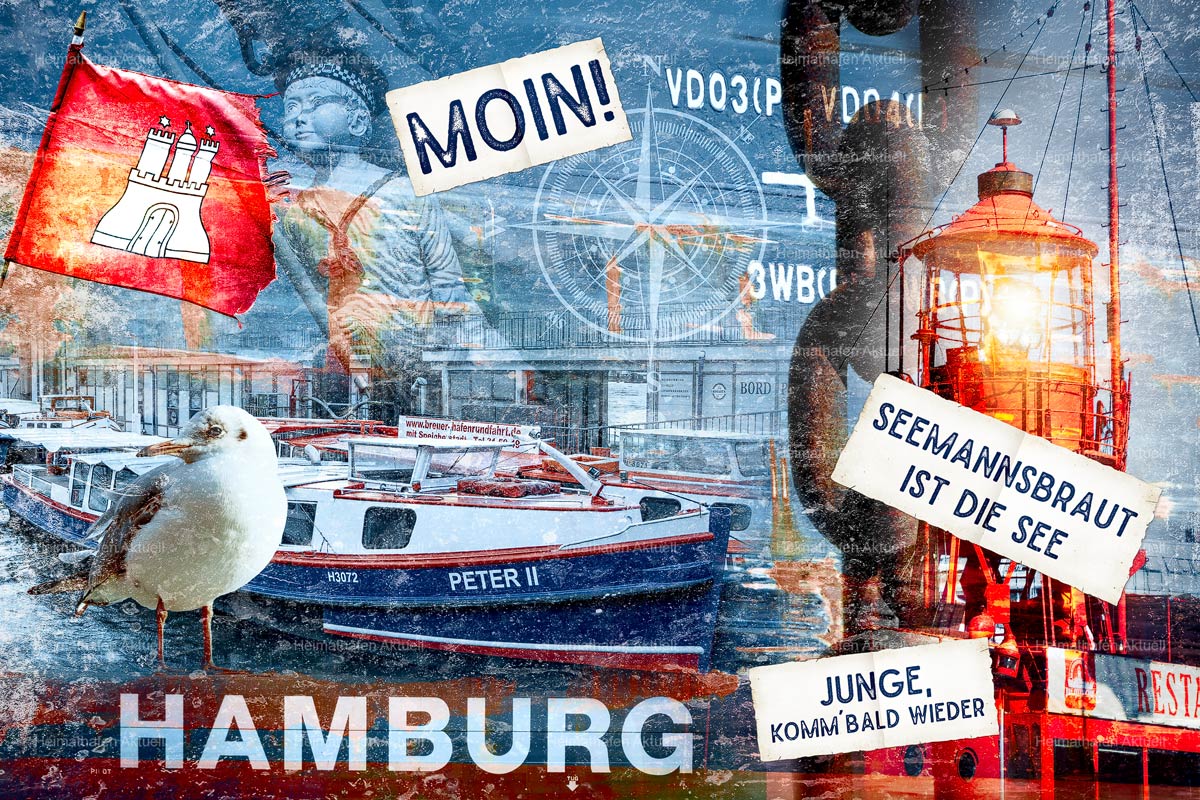 Hamburg abstrakt-ARW-00140-Fotocollage-Hamburg-Seemanns-Braut-ist-die-See
